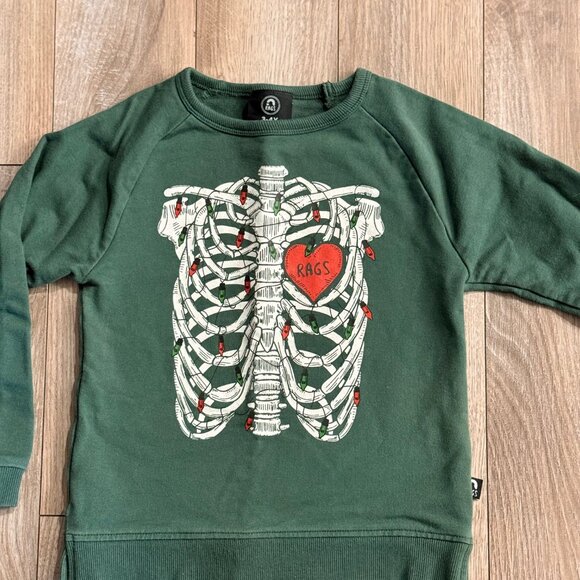 Rags Christmas Skelly Crewneck - Picture 2 of 5